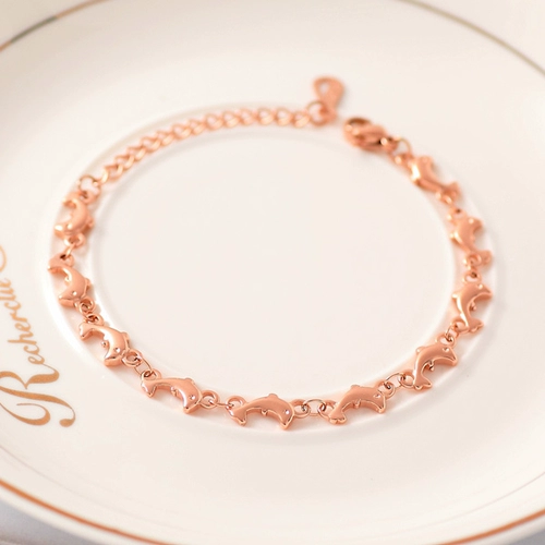 Модный милый золотой аксессуар, браслет, японские и корейские, розовое золото, 18 карат, в корейском стиле, подарок на день рождения