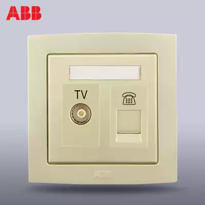 ABB switch socket panel Deyun two position 86 cable TV telephone socket AL324-PG