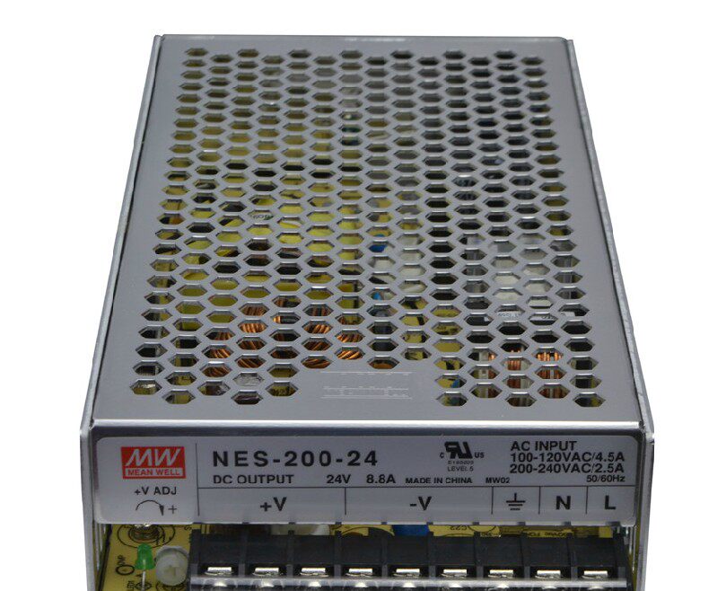 Minwei NES-200-24 DC24V8 8A Taiwan Minwei switching power supply DC voltage stabilized foot power