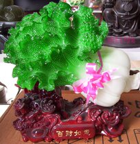 Imitation Jade Pendulum Pieces Cabbage Ruyi Family Residence Decoration Joe Relocation New Residence Business Property Handicraft Swing Piece