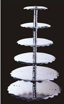 Baking tools aluminum alloy six-layer single-column cake rack wedding cake rack multi-layer cake rack 6~16 inches