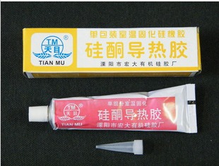 Tianmu brand can be bonded and cured thermal silicone rubber silicone thermal conductive adhesive Milky White