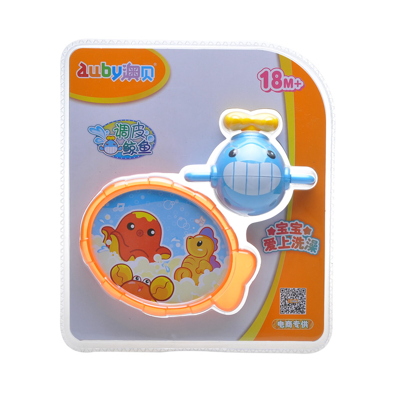 澳贝auby调皮鲸鱼 婴幼儿洗澡玩具 儿童沐浴玩具 沐浴系列463506
