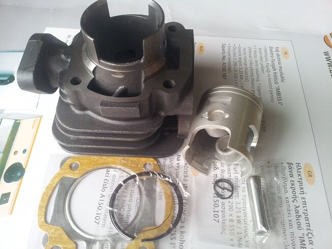 Small genie 50 SYM JET50 retrofitted with 47MM cylinder set