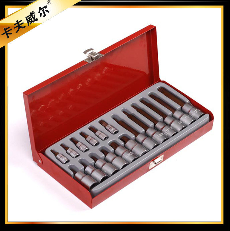 Kafwell 18 - piece car repair tool flower rotary sleeve batch set hardware tool