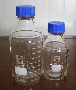 Original dress Schott Germany 21801545 Short 1000ML blue cover Reagent Bottle 1L Transparent Blue Cover Glass Bottle 