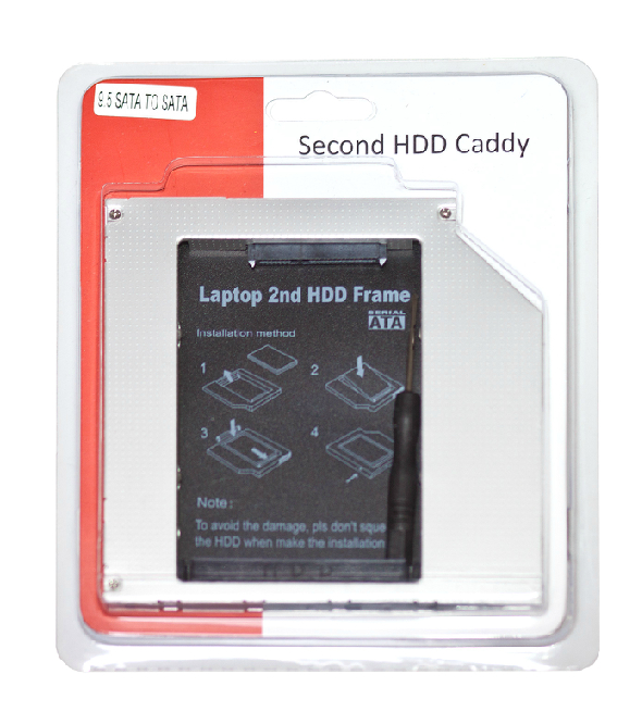 Universal ultra-thin 9 5mm laptop computer optical drive bit hard disc detruscan sata transfer sata second block of hard disc