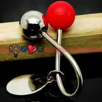 Two colors optional★Creative metal ball key buckle (lettable)★Creative gift key buckle