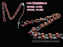 Golden Sand Rose Rosary 6mm
