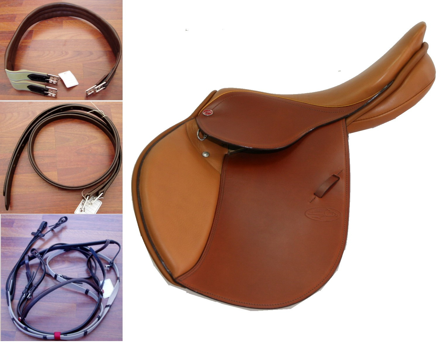 Horse with equestrian items Snowbee Obstacle Saddle Obstacle Saddle -SN005