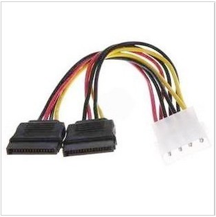SATA power supply 1 point 2 1 point 2 serial port power cord D-type 4P to dual SATA serial port line