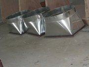 Air changing fan accessories ventilation pipe joints in the sky of iron plated galvanized plate Direction Direction Direction Wind