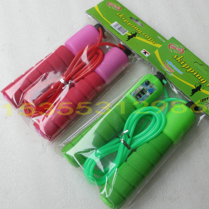 Single count Sponge handle rubber rope for middle school students dedicated to jumping rope household fitness