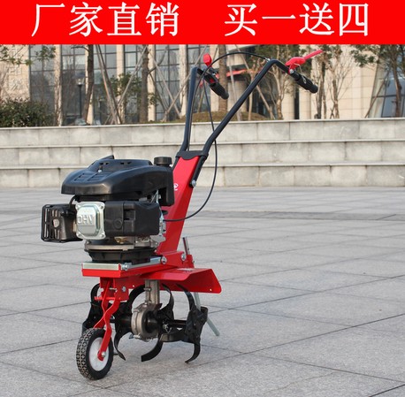 Huadong Machinery 5 5 horsepower small ripper four-stroke gasoline micro-tiller rotary tiller ditch opener tiller