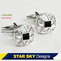 ●Xingcao●Business mens cufflinks Fashion cuff studs French shirt buckle gift box XK1716