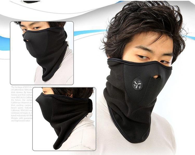 Locomotive Mask Warm Mask Windproof Anti-Dust Mask Protective Face Mask Kneecap Rider Equipped Winter