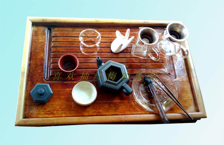 Tea Accessories Tea Tray Menzong Zhufu Tea Sea Tea Set Size Flat Bamboo Tea Tray (Mibamboo)