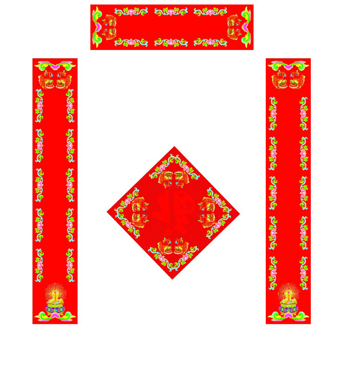 海报印制125素材加特大喜庆新年对联设计制作定做167