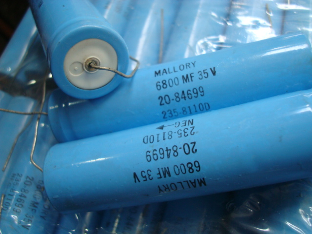 New MALLORY American Maori 35V 6800UF axial copper foot filter electrolytic capacitor