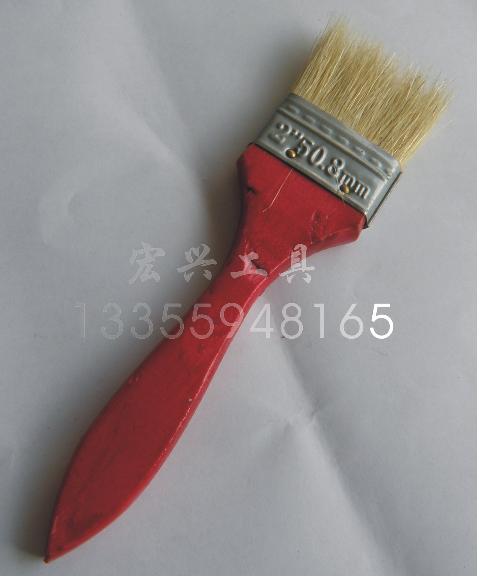 Seller hair brush paint brush pig bristle brush paint brush 2 inch brush