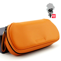 Original German Martin wess P36 2 Orange 2PIPE genuine leather pipe bag