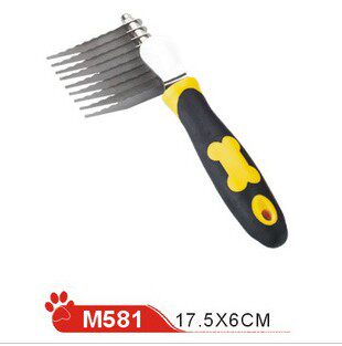 Hart Lee M581 Dog Bones Open Junction Comb Pet Comb Pooch Comb Beauty Comb Faded Hair Comb