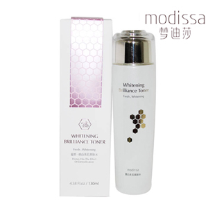 正品梦迪莎化妆品蜜颜皙白美肌爽肤水130ml 补水保湿皙白化妆水