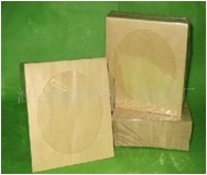 80g kraft paper bag Disc window opening cowhide bag Disc bag Disc bag DISC packaging CD protective film 100 packs