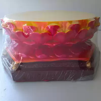 Buddha hall supplies Buddha tools 16-inch resin lotus seat can be dedicated to Guanyin Buddha statue supplies Lotus base supplies