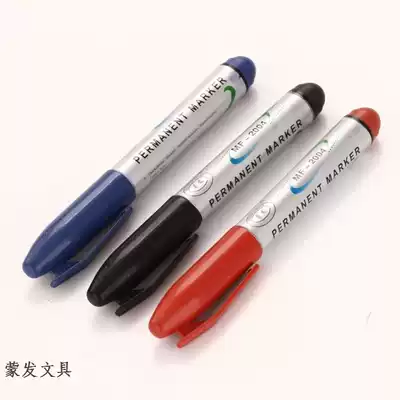 Oily non-erasable marker pen strange pen express logistics pen lengthy ink pen wholesale red and blue Black