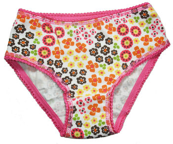 Hey! Floral Cotton Briefs for Girls Aged 0-2 Years