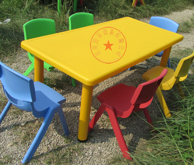 Kindergarten table and chair plastic table rectangular table for children's tables and chairs thickening new materials can lift manufacturers direct sales