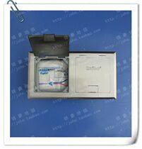 Ruibo 2-position double 120mm stainless steel one-piece ground socket hidden 86 type ground socket