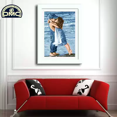 Precision printing * DMC cross stitch kit * seaside couple (RW0092)