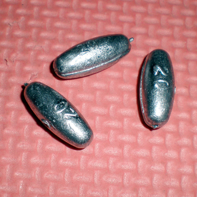 Rugby fishing accessories☆Fish sinker☆Lead sinker 20g☆Through the heart sinker sea rod with 1 yuan