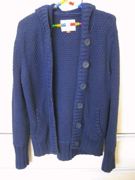 Esprit Counter Genuine Goods Dark Blue Sweater Coat/Cardigan