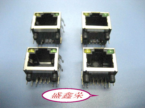 (Physical store) RJ45 socket RJ45 network socket with LED light network socket environmental protection copper shell