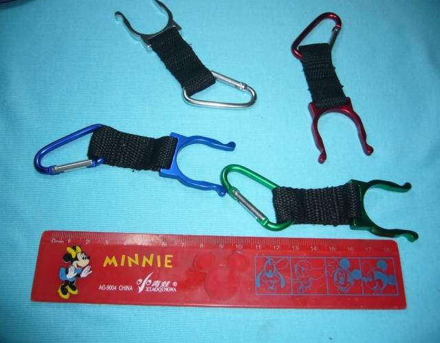 Water bottle buckle with water used when fishing with lujah sequin bait fishing