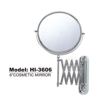 (Imperial hardware) pure copper bathroom mirror wall-mounted retractable bathroom mirror cosmetic mirror HI-3606