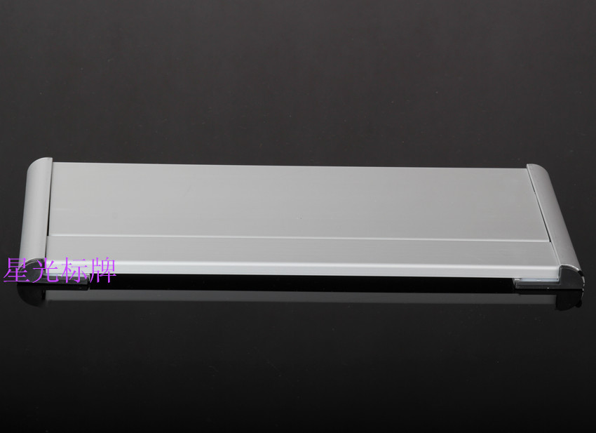 6 9 * 30 single-sided aluminum alloy door plate aluminum alloy coroom plate silver color door card office Colroom card single-sided