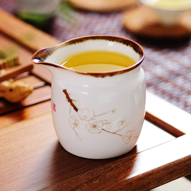 Ultimately responds to jingdezhen hand - made ceramic fair keller kung fu) Japanese portion pours tea tea accessories and a cup of tea