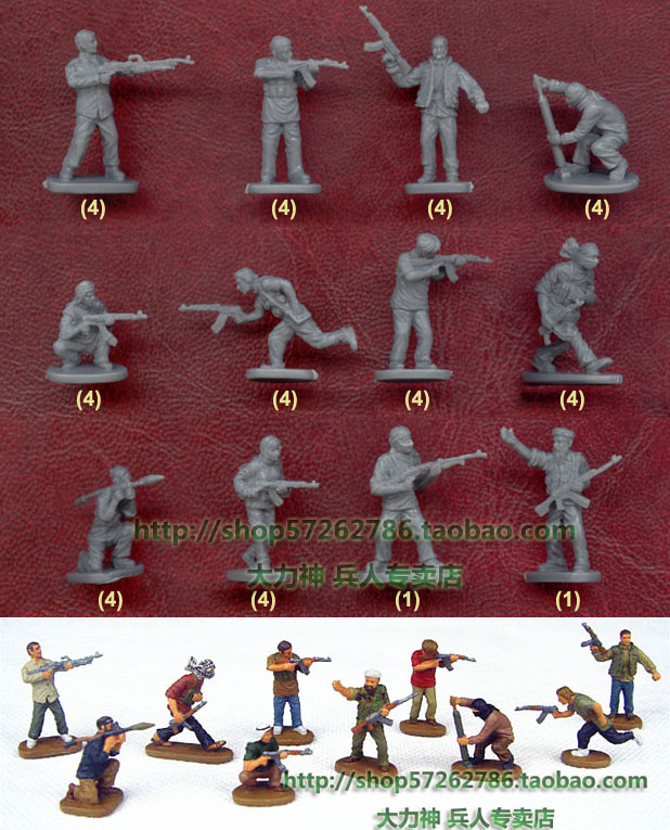 Caesar Caesar modern soldier model 1:72 H031 rebels resistant to organizing terrorists
