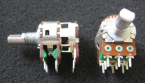 High quality A10K double volume potentiometer with switch semicircular handle process is good and long life