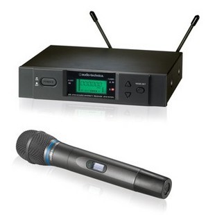 Audio Technica Iron Triangle ATW3171 Professional Stage Wireless Mic 1 Drag to a microphone