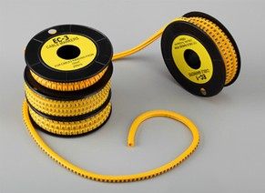 Outlet type number tube EC-0 yellow line number pipe mark tube special-shaped tube 0.5-1.5 square 0-9 A-Z