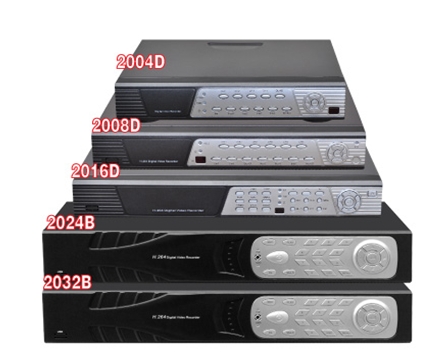 H 264 4-way hard disc recorder DVR four way D1 HD monitor host phone remote