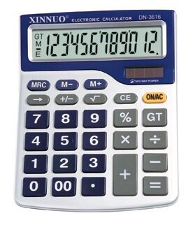 Calculator Letter No DN3616 Solar Dual Power Supply Xinno 3616 Office Calculator Large button big screen
