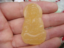 Yellow Jade Goddess pendant pendant