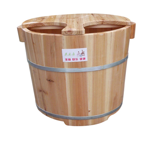 Special price with lid Cedar barrel foot bath bucket Foot bath basin Wooden basin Foot wash basin Foot wash bucket Foot bath bucket Foot bath bucket Wooden bucket 30cm