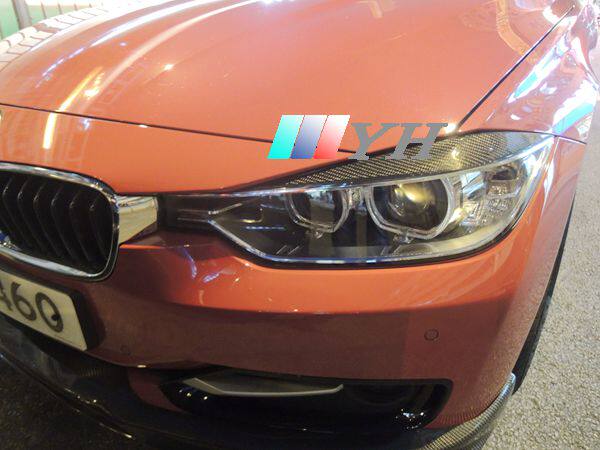 Suitable for carbon fiber BMW12-18 years 3 series F30335i 328i 330i F80 M3 modified lamp eyebrow